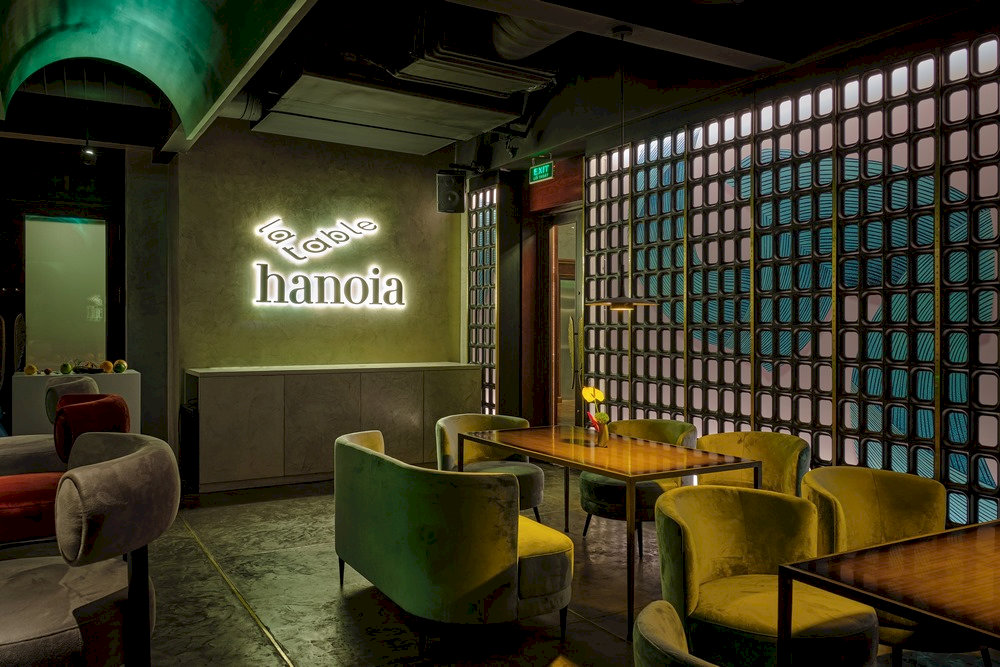 La Table Hanoia is situated on the 3rd floor of the historic Press Club building, adjacent to the Hanoi Opera House